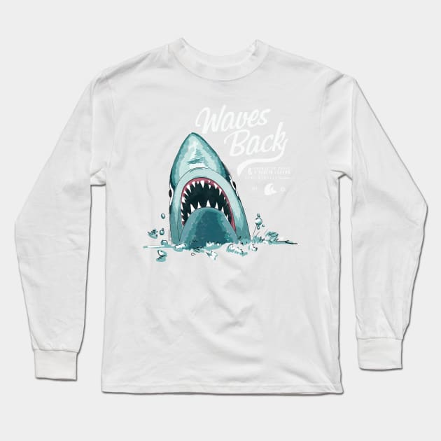 Waves Back Long Sleeve T-Shirt by viSionDesign
